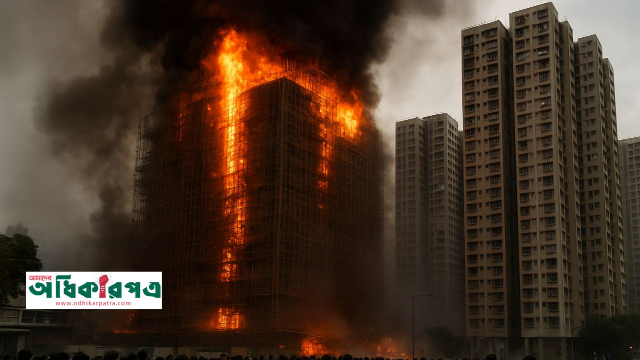 হংকং হাইরাইজে দুঃসহ আগুন: দমকলকর্মীসহ প্রাণ গেল ৪০ জনের